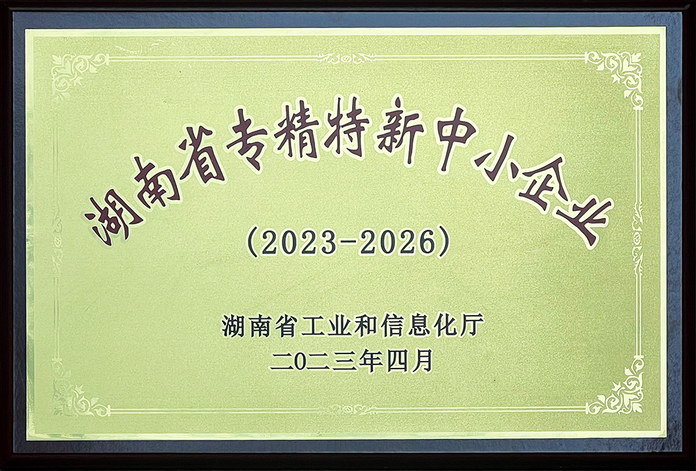 Hunan Specialized Innovative Enterprise